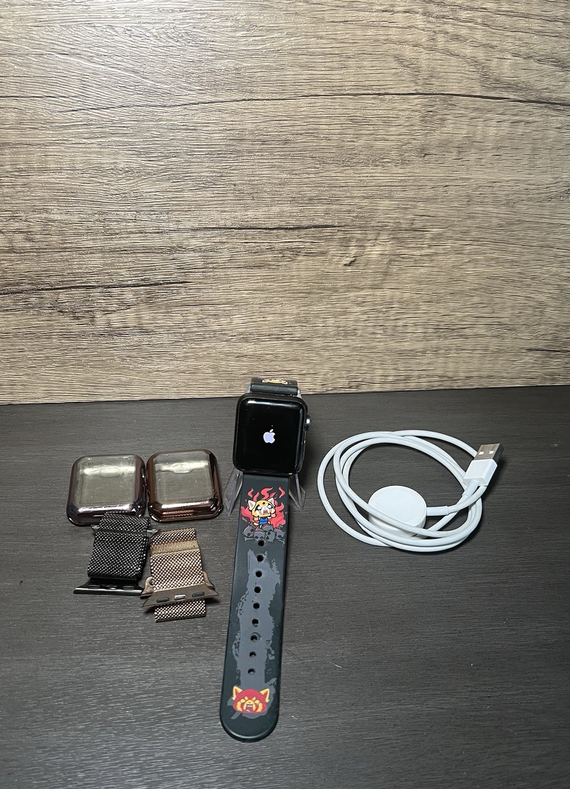 Apple Watch Series 3 38MM Space Gray Titanium GPS 8GB MTF02LL/A Aluminum Case