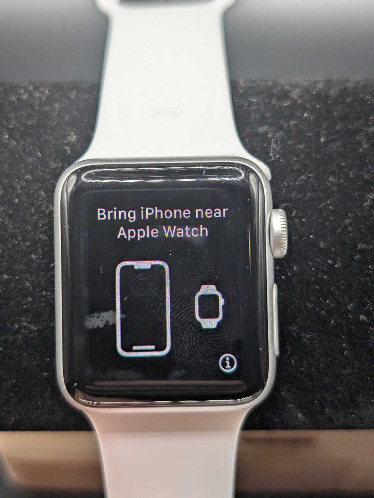APPLE Watch Series 3 38mm Smart Watch Works Silver See Desc
