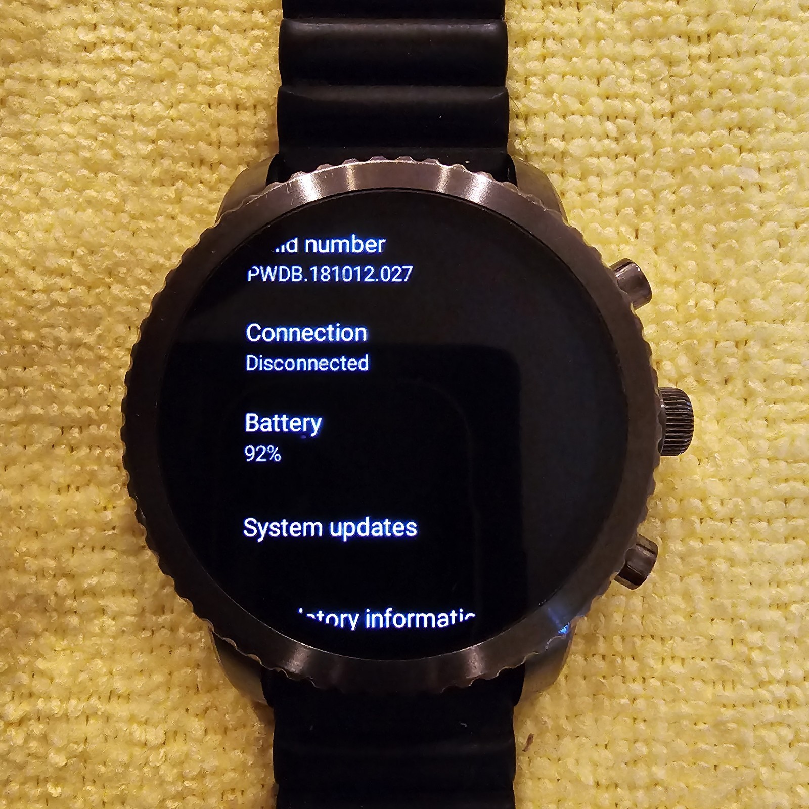 Fossil Gen 3 Explorist Smartwatch 45mm Stainless Steel Black with Silicone Band
