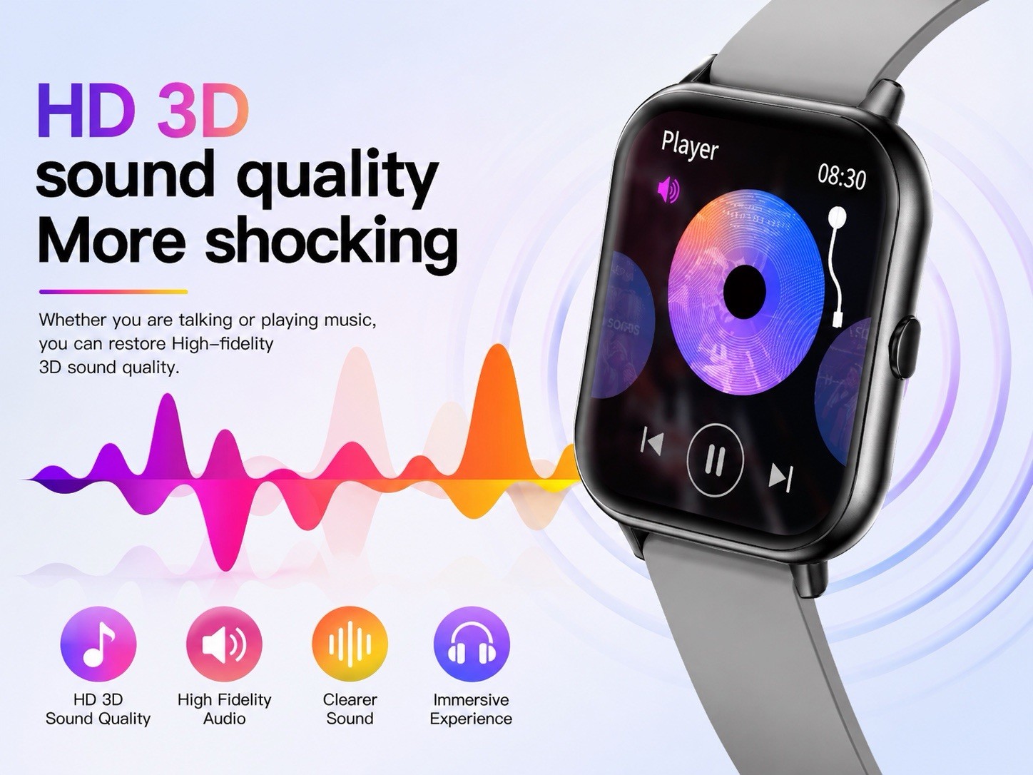 Smart Watch Women Men Bluetooth Call Fitness Tracker Heart Rate IP67 iOS Android