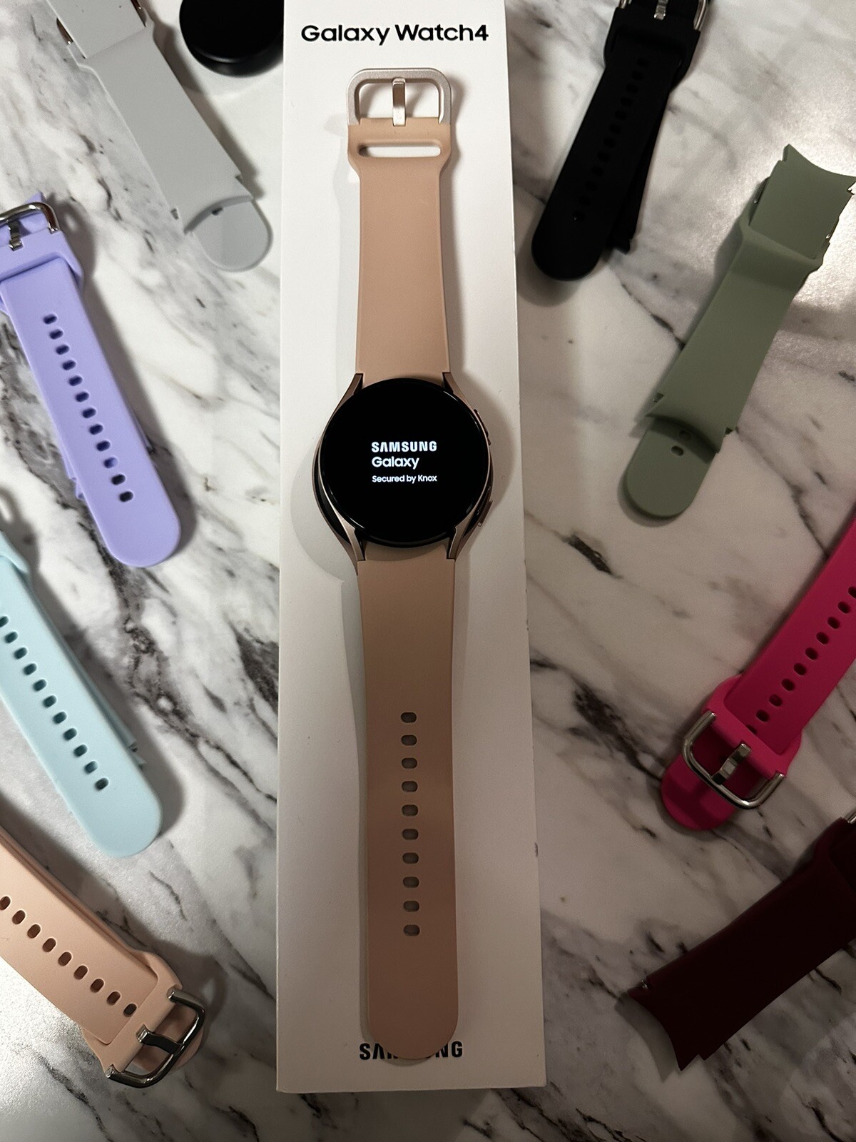 Samsung Galaxy Watch4 40mm Aluminum Case w/ Sport Band – Pink Gold…PERFECTION!