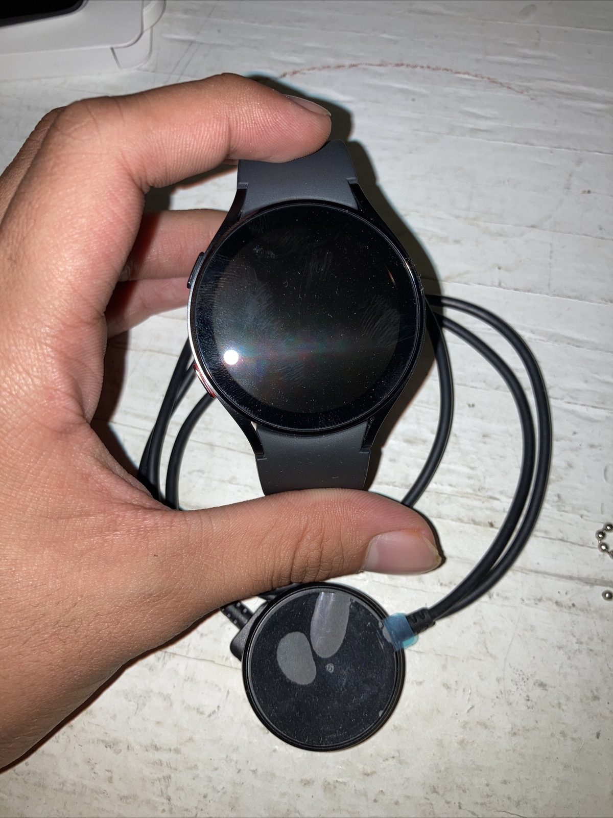 Samsung Galaxy Watch4 SM-R870 44mm Aluminum Case with Sport Band – Black…