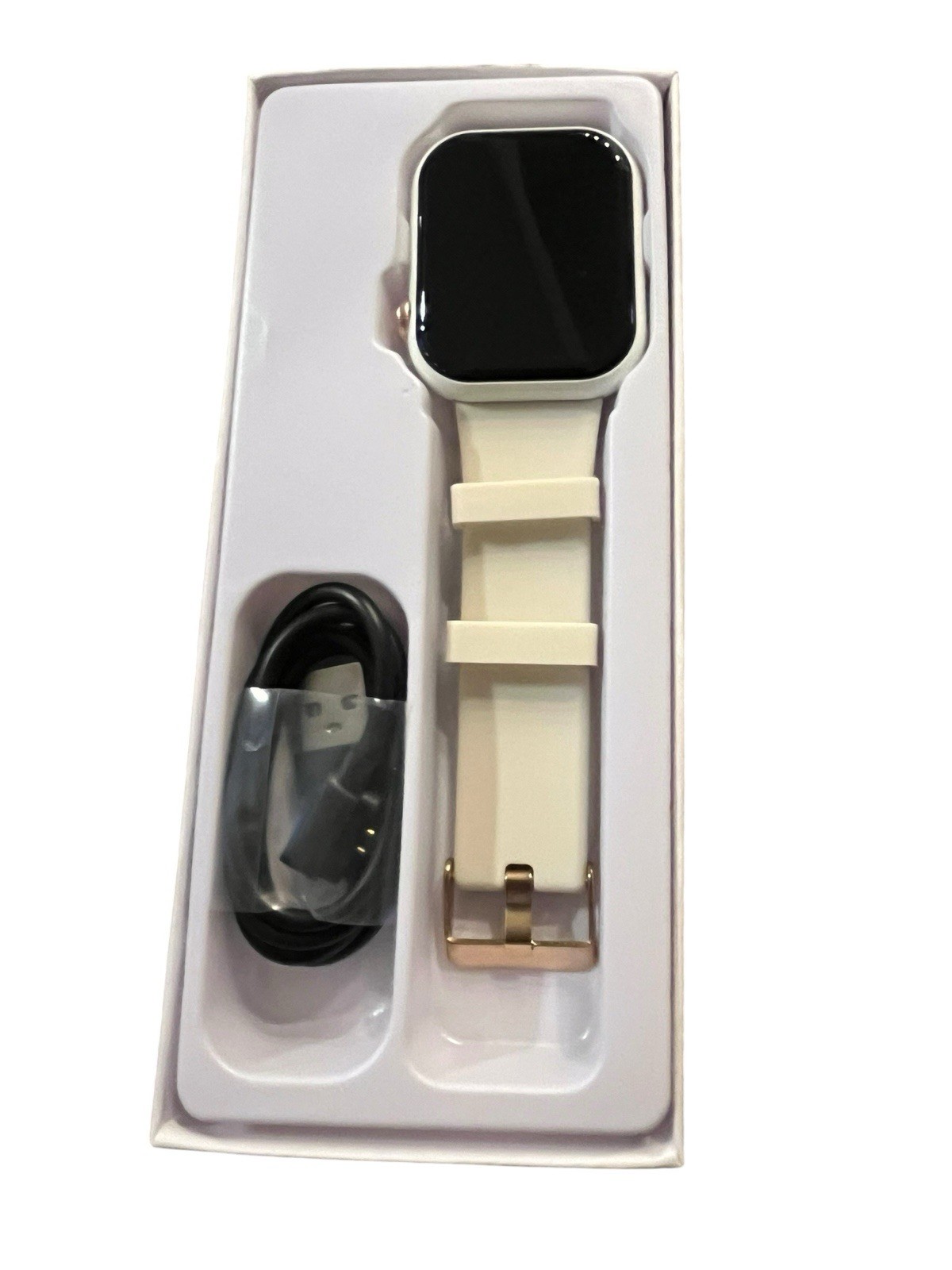 SMART WATCH G28 1.85 INCH DISPLAY WATERPROOF FITNESS HEART RATE White Band