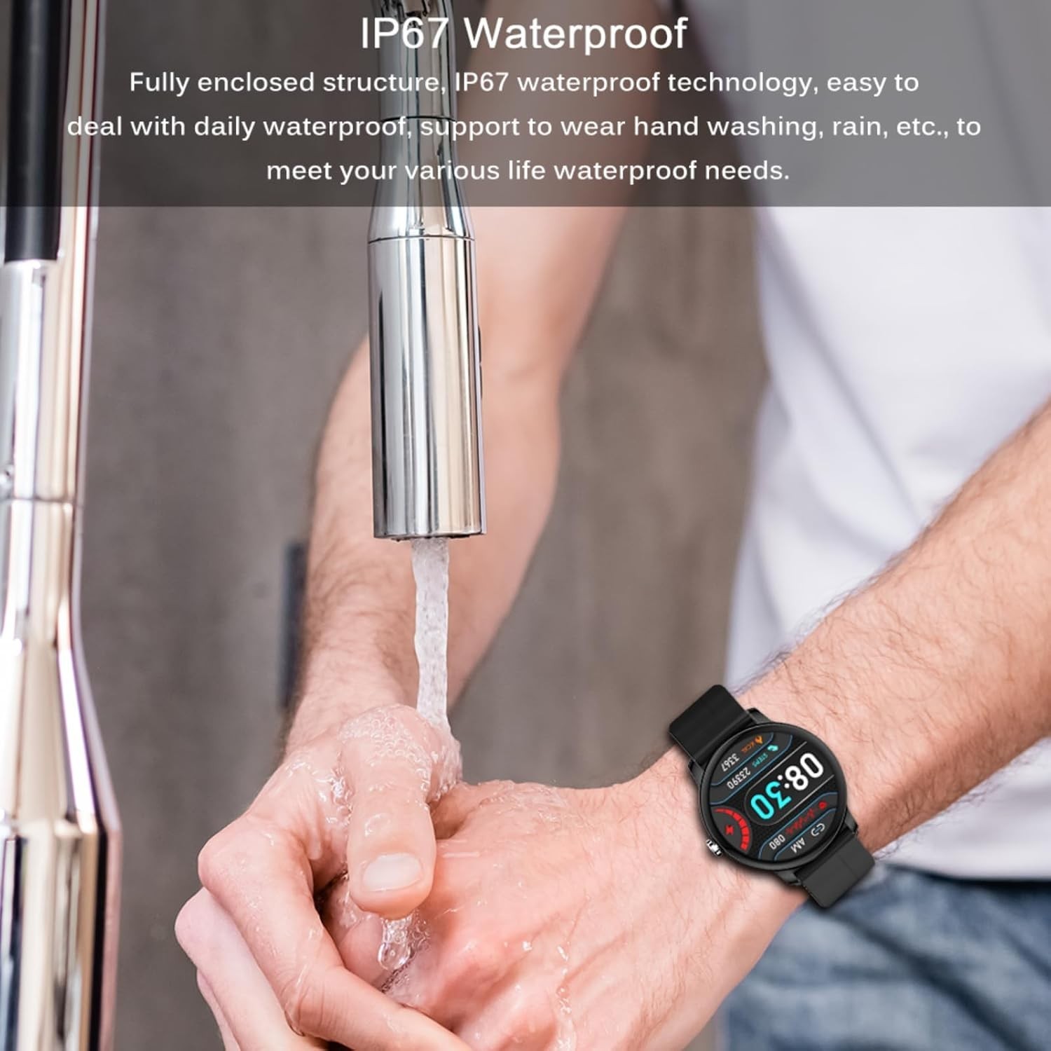 Smart Watch For Men/Women, Waterproof Smartwatch Bluetooth iPhone Samsung 2025