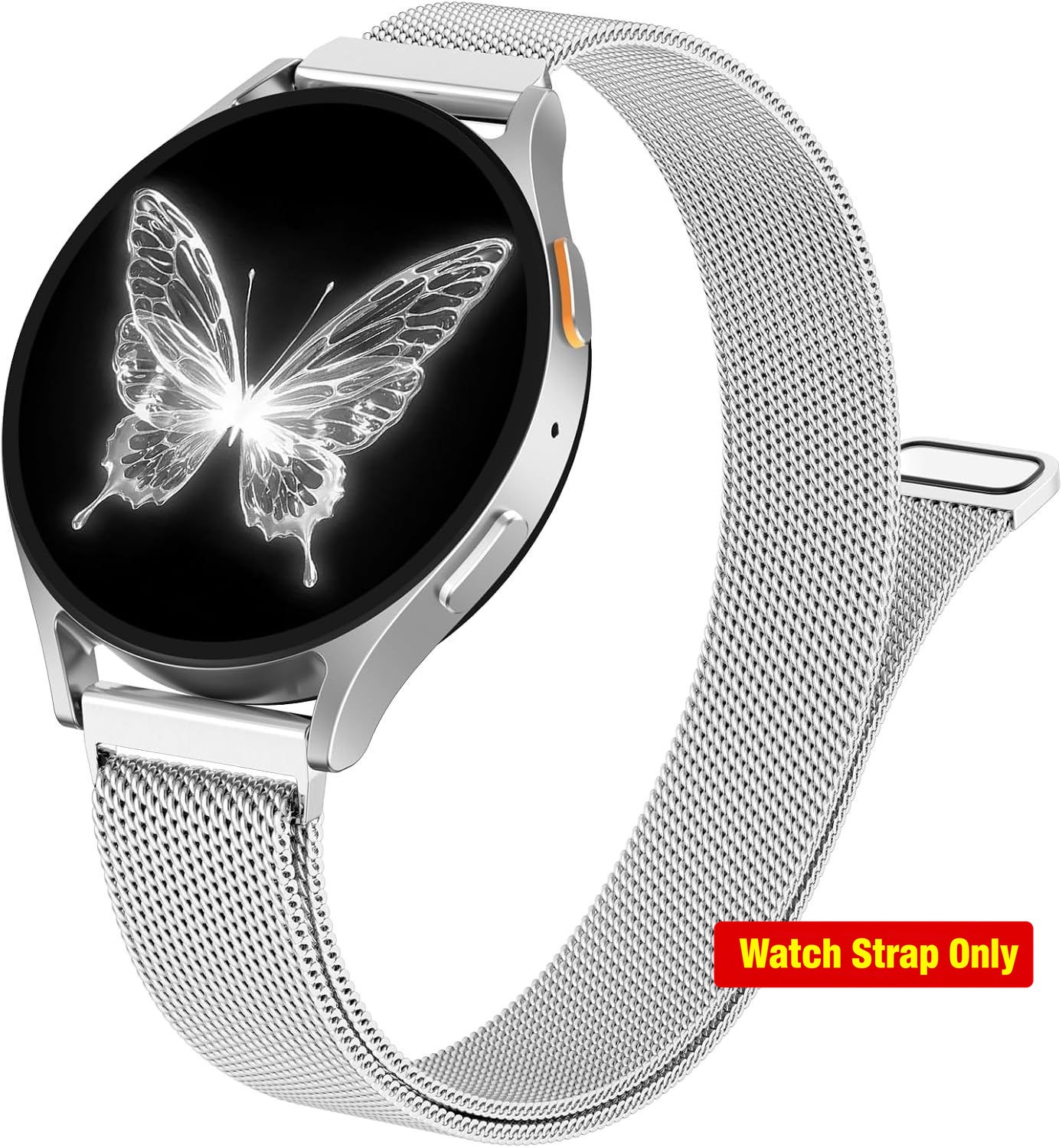 Only Strap For Samsung Galaxy Watch 7 40mm 44mm Metal Slim Magnetic Band