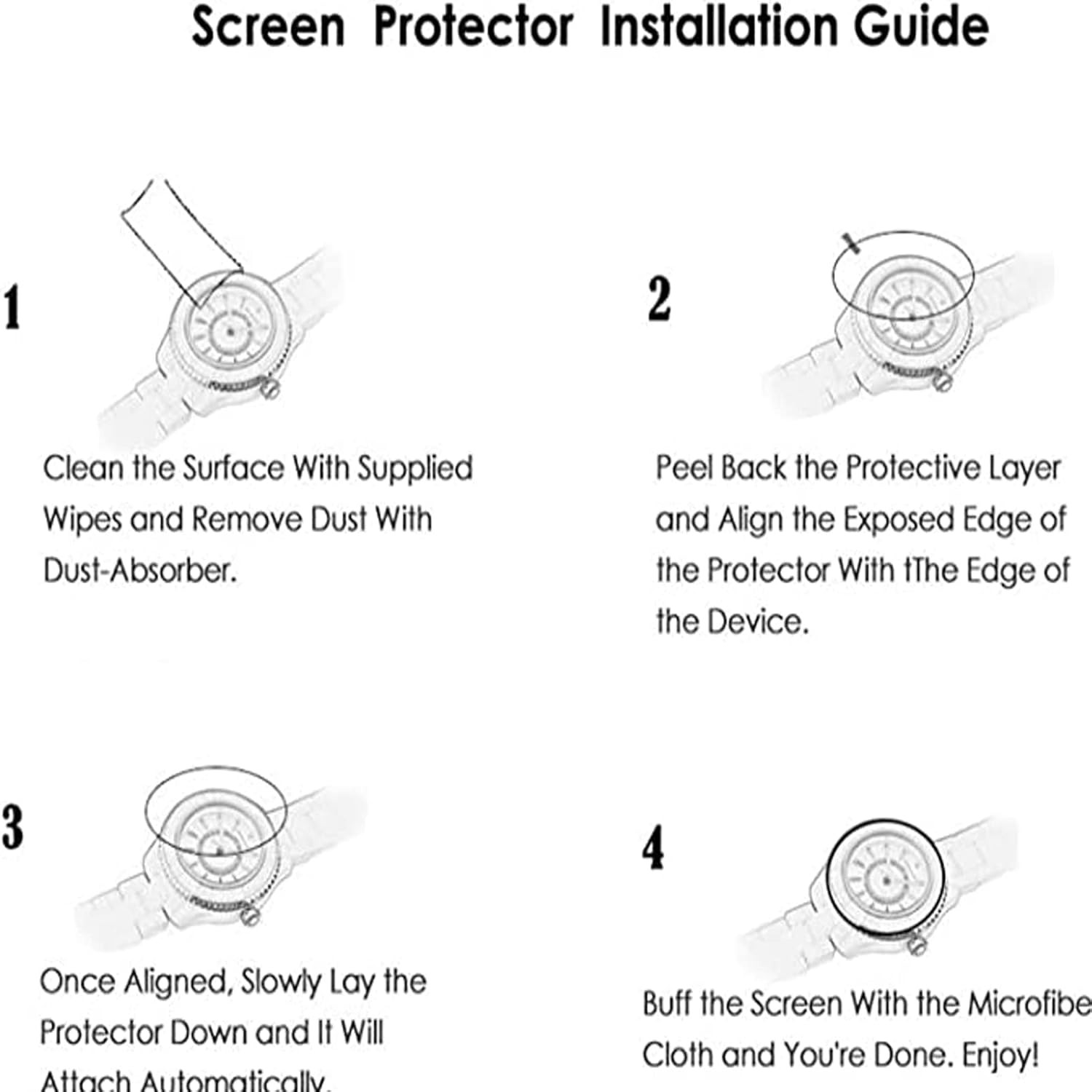 3 Pack Screen Protector for DEKELIFE AK57 1.52 Inches 9H Tempered Glass