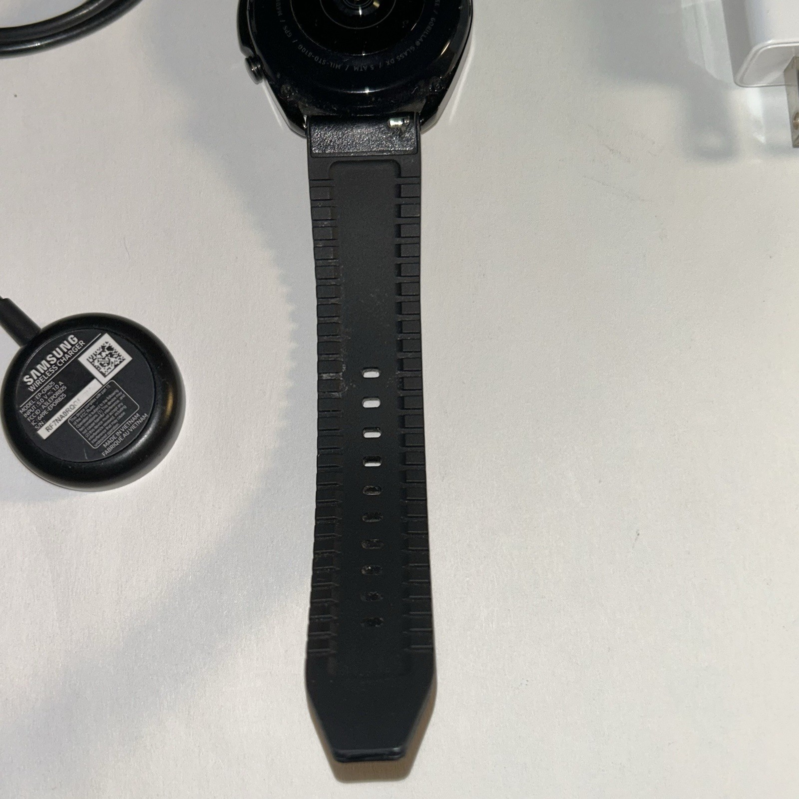 Samsung Galaxy Watch3 SM-R840 45mm Black Stainless Steel Case with Leather Band