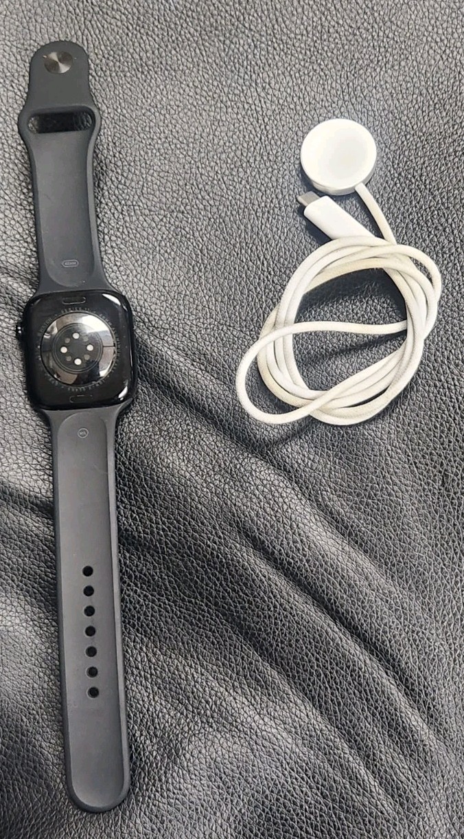 Apple Watch Series 11 46mm GPS Jet Black M/L Black Sport Band MEUX4LW/A( Good )