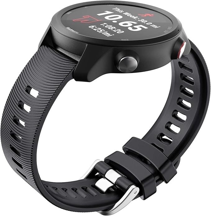 1 Pack Silicone Strap Compatible with Garmin Forerunner 645/245 Music Smartwatch