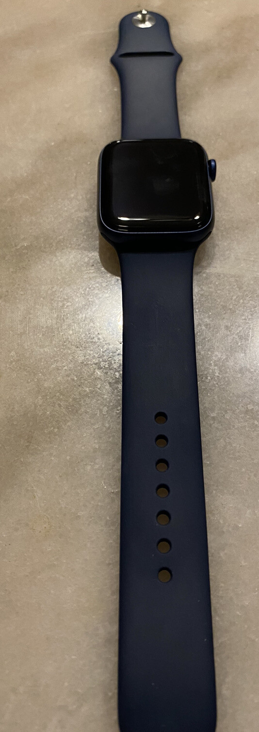 Demo Mode Apple Watch Series 6 (GPS) Blue Sport 44mm w/ Black Sport Bands 4/10
