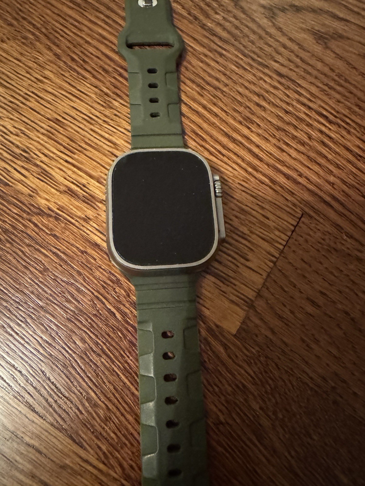Apple Watch Ultra 49mm Titanium Case with Green Alpine Loop, Medium (GPS +…