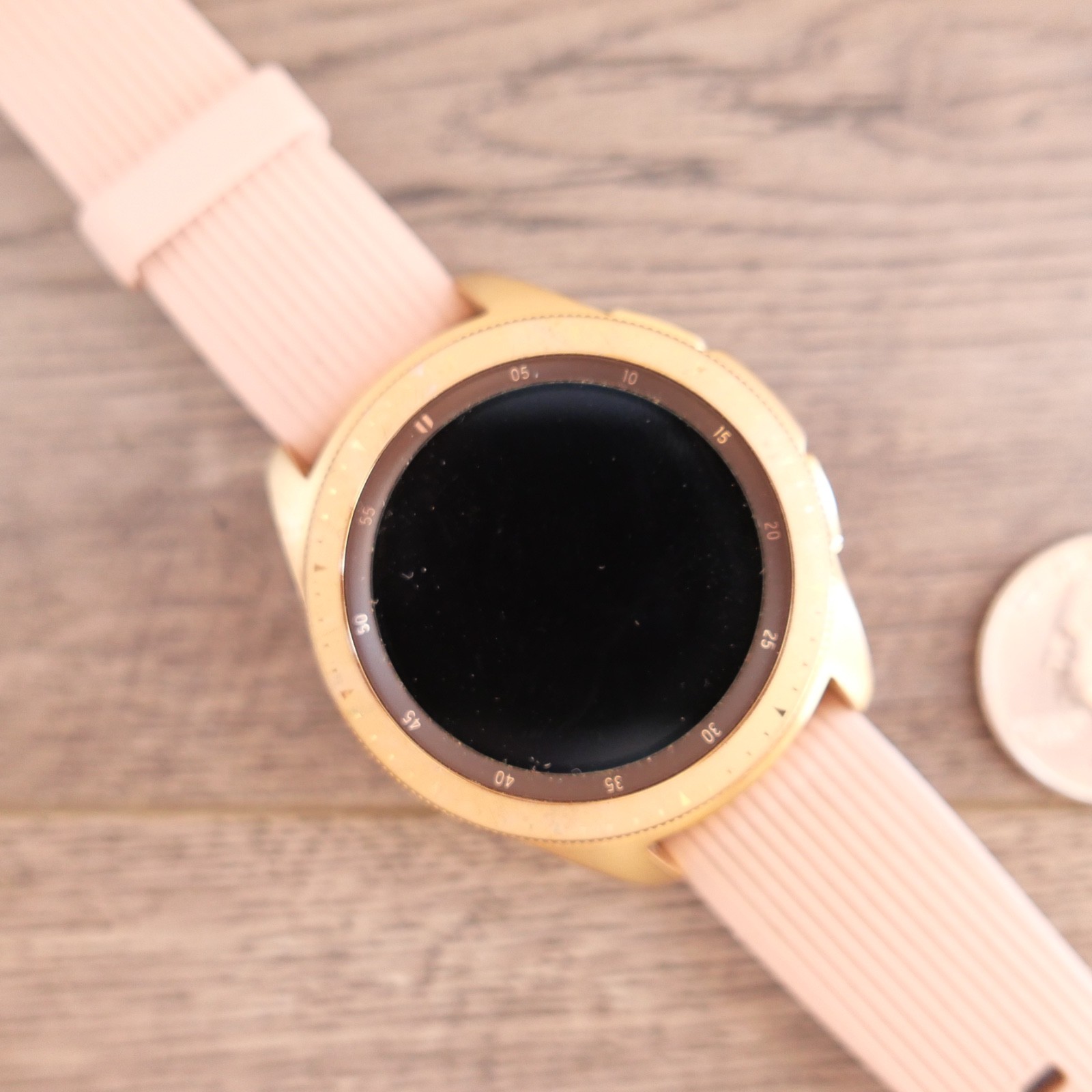 Samsung Galaxy Watch SM-R815U GPS+LTE 42mm Rose Gold w. Rubber Band !!!