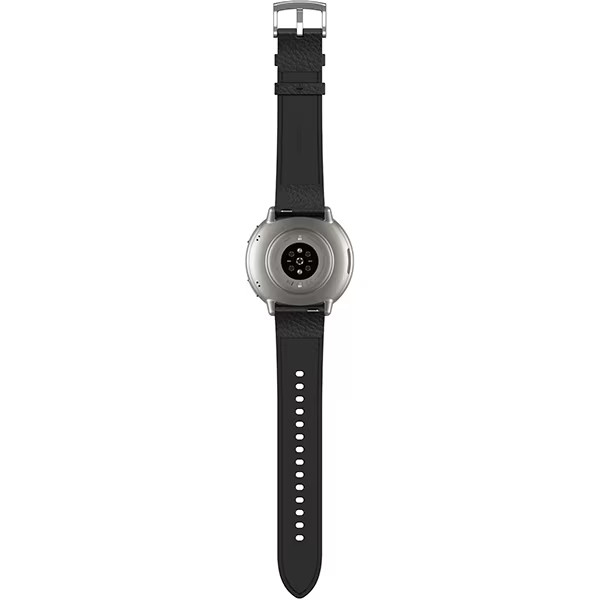 Amazfit Active 2 Smart Watch Round Black Leather Premium 44mm sp170073-C225