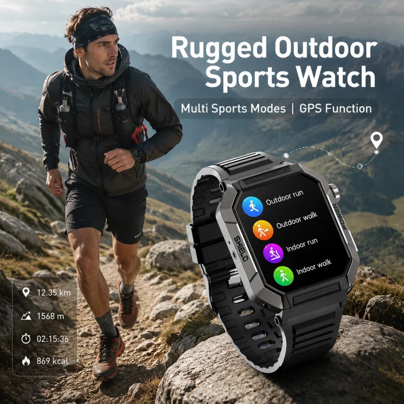 2026 New 2.02 Smart Watch Professional ECG & PPG Health Monitor Bluetooth Call