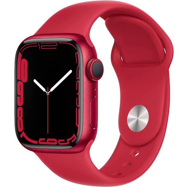Apple Watch Series 7 41mm RED (PRODUCT) Aluminum RED sport band GPS (BRAND NEW)