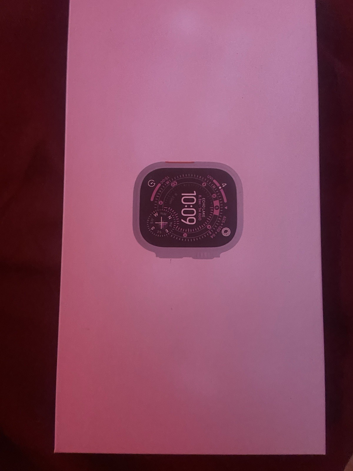 Apple Watch Ultra 49mm Titanium Silver GPS 32GB Unlocked Orange Silicone Band
