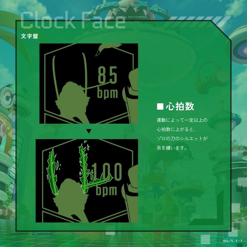 GARRACK ONE PIECE Zoro Model / HUC-OP-FT3-Z Smartwatch