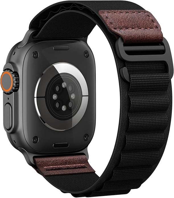 Soft Nylon Sport Band Compatible with Apple Watch Ultra 49mm 45mm Men Women