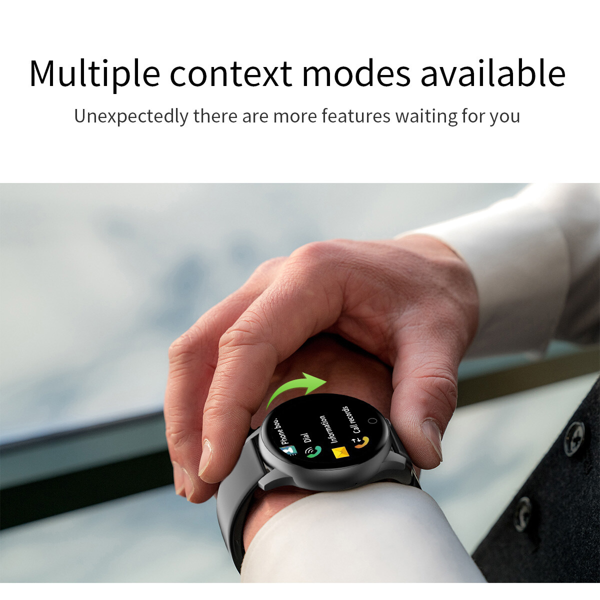 Bluetooth Smart Watch Sport Wristband Sleeping Quality Monitor Water-Resistance