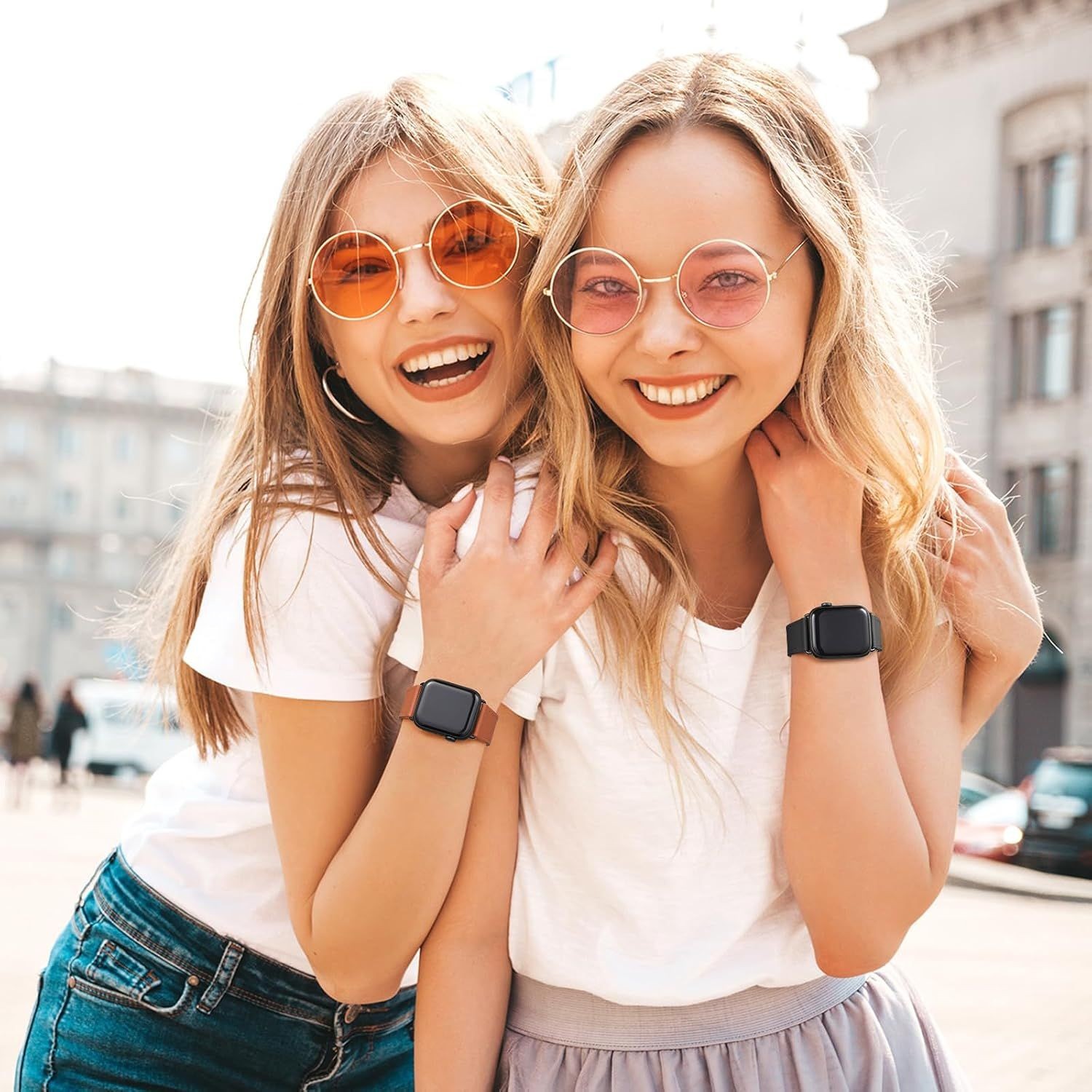 Dressy Genuine Leather Band for Apple Watch Series 11 38mm 40mm 41mm – Black