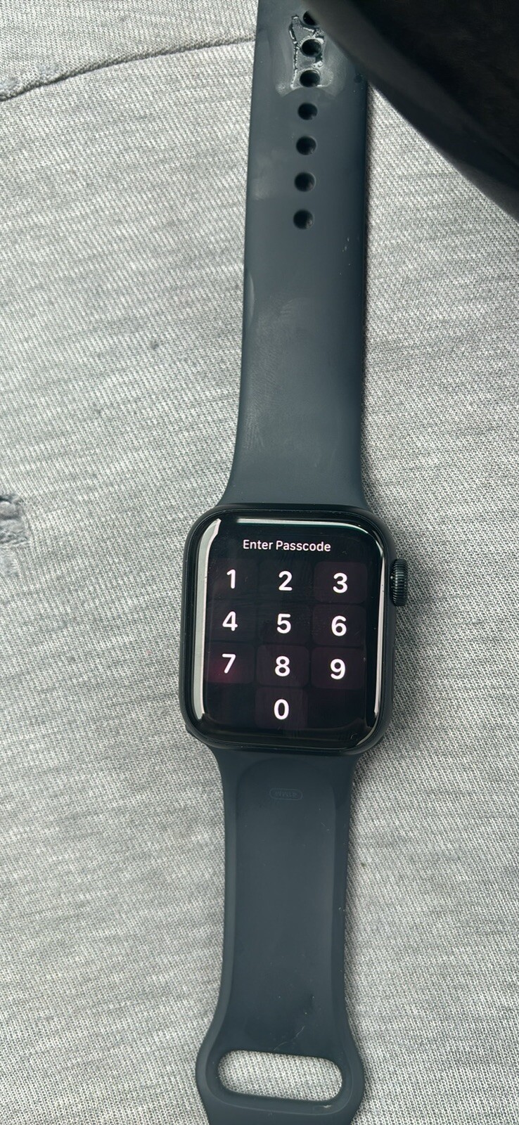 Apple Watch SE 40mm Space Gray Aluminum Case with Black Sport Band – Regular…