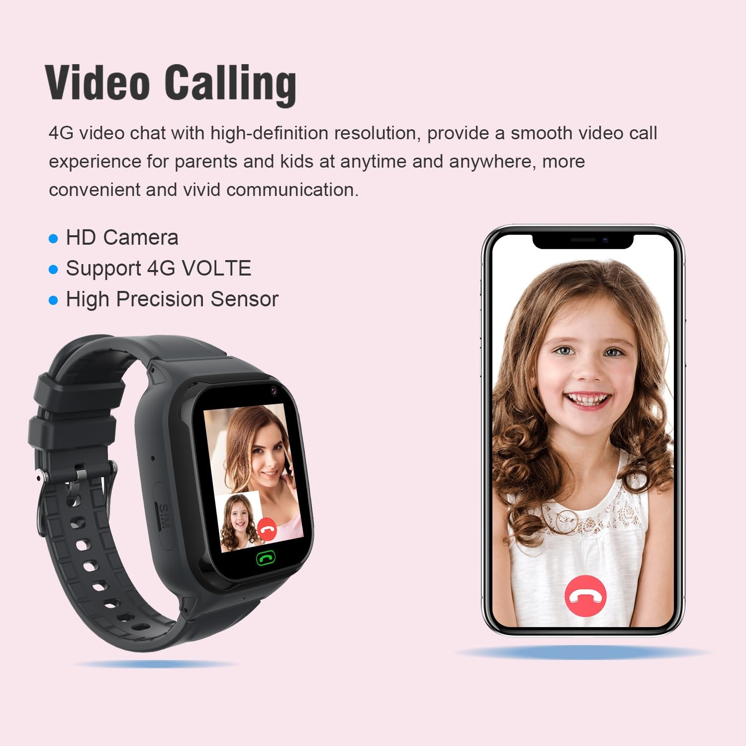 4G with GPS Tracker, Smartwatches with Video Calling Voice Chat Key Class Mod…
