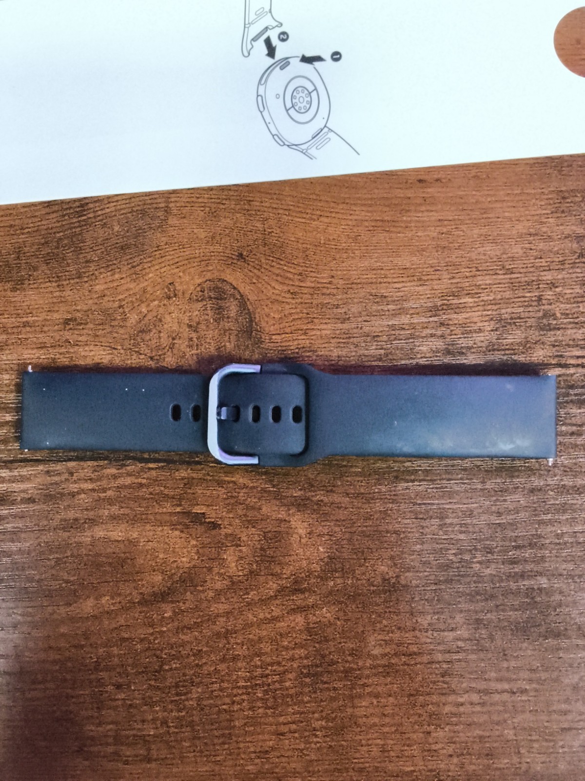 £Samsung Galaxy Watch8 SM-L330 Black Aluminum Case Silicone Band Android (D3)
