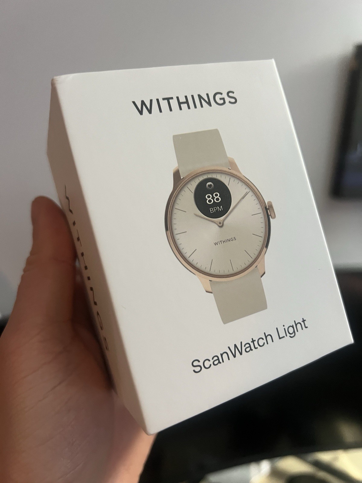 Withings ScanWatch Light 37 mm Sand Hybrid Smartwatch BRAND NEW AND SEALED!
