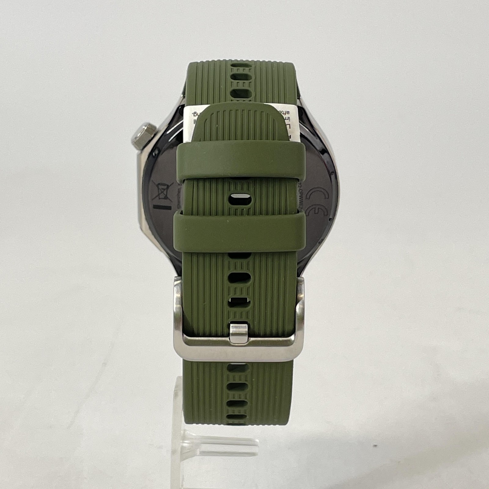 OnePlus Watch 3 46mm Silver Stainless Steel (GPS) w/ Green Sport Band- Excellent