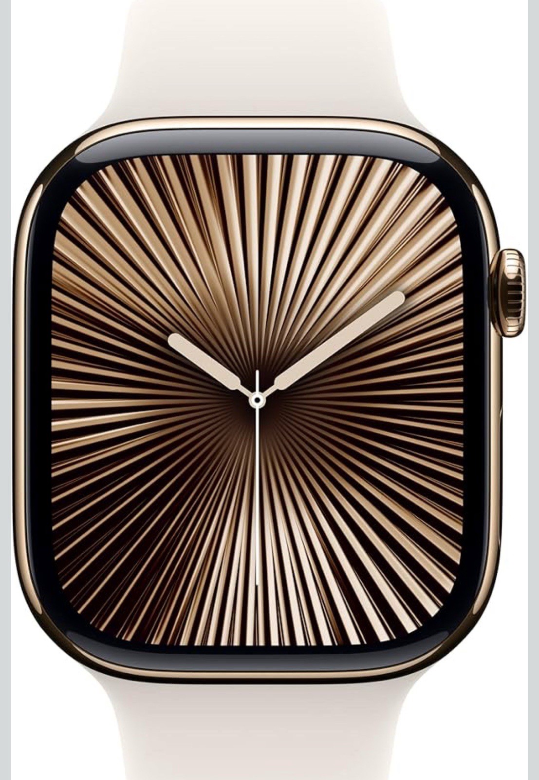 Apple Watch Gen 10 Series 10 Cell 46mm Gold Titanium – Starlight Sport Band