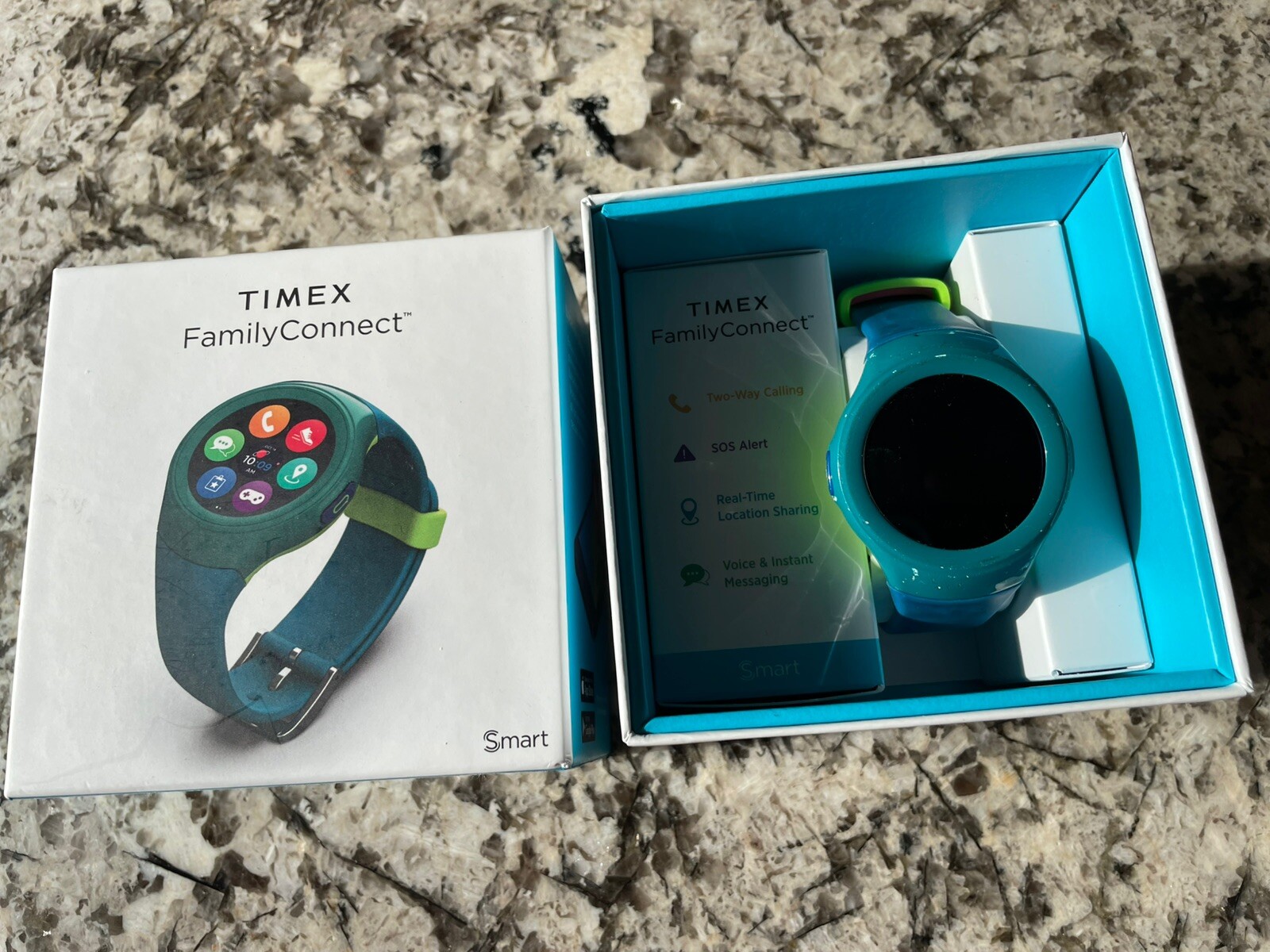 Timex Family Connect 4G Kids Smart Watch T-Mobile 4G – Blue (IFW522TMB)