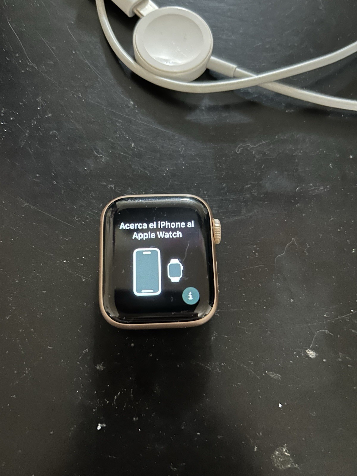 Apple Watch Series 5 40mm Aluminum Gold Case Pink Sand Sport Band – MWV72LL/A