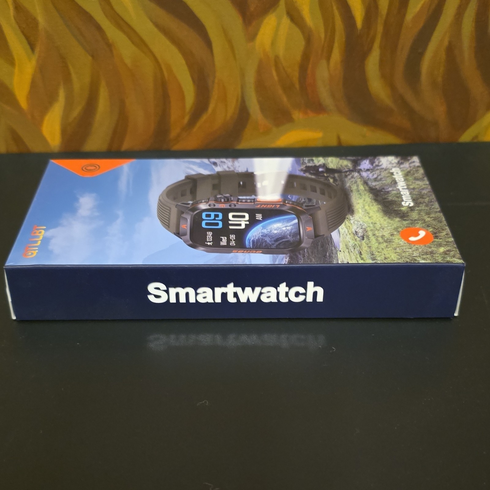QTLLBT HT26 Smartwatch Black Metal Case Silicone Band Android iOS Compatible