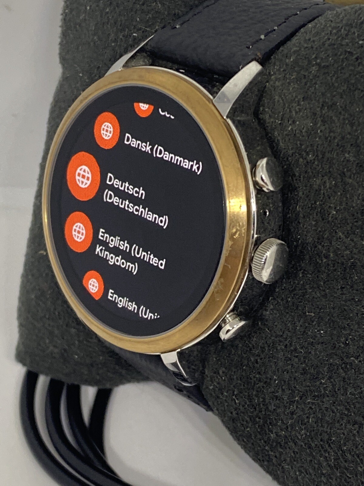 Fossil Gen 4 Authentic Digital Dial Smart Watch Custom Band FTW6016 AB589