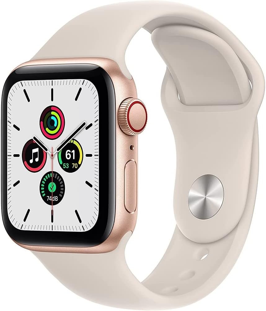 Apple Watch Series SE (GPS+LTE) 40MM Gold Aluminum Case Starlight Sport Band