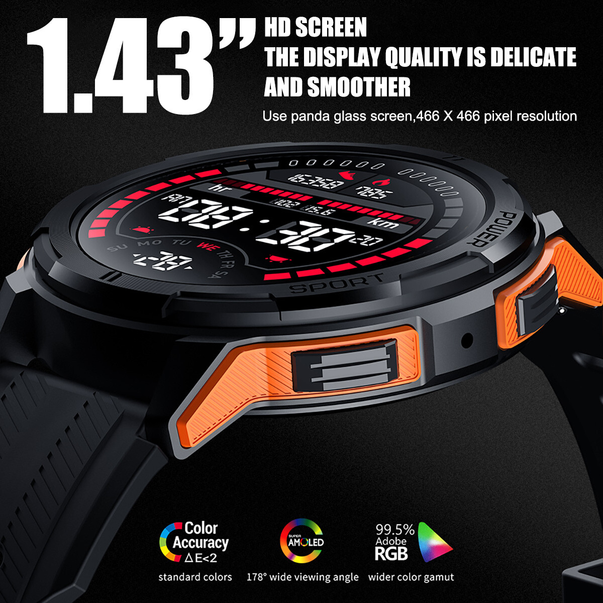 Military Smart Watches for Men(Answer/Make Calls)Rugged Tactical Fitness Tracker