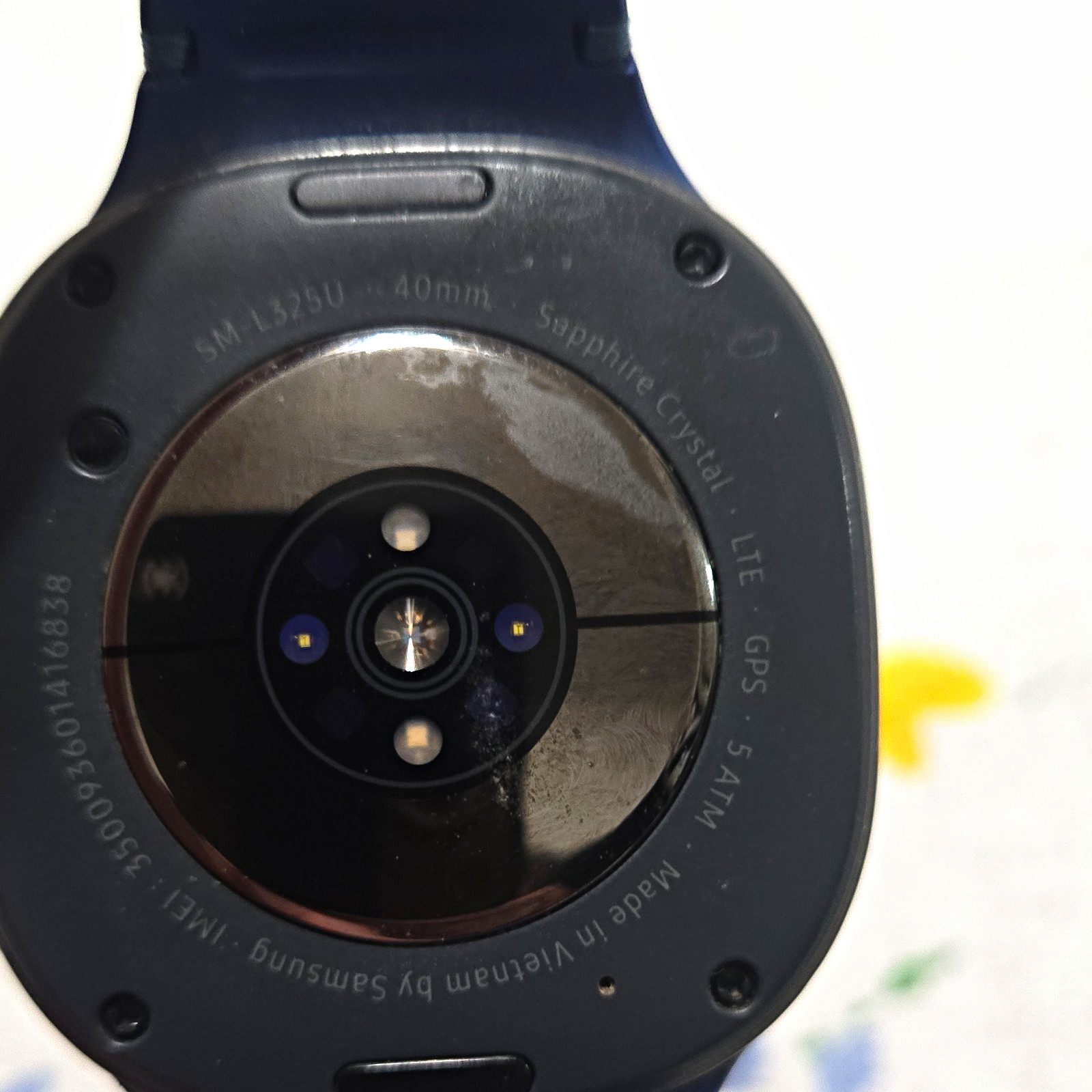 Samsung Galaxy Watch SM-L325U 40mm LTE GPS Wear OS Black Silicone Band
