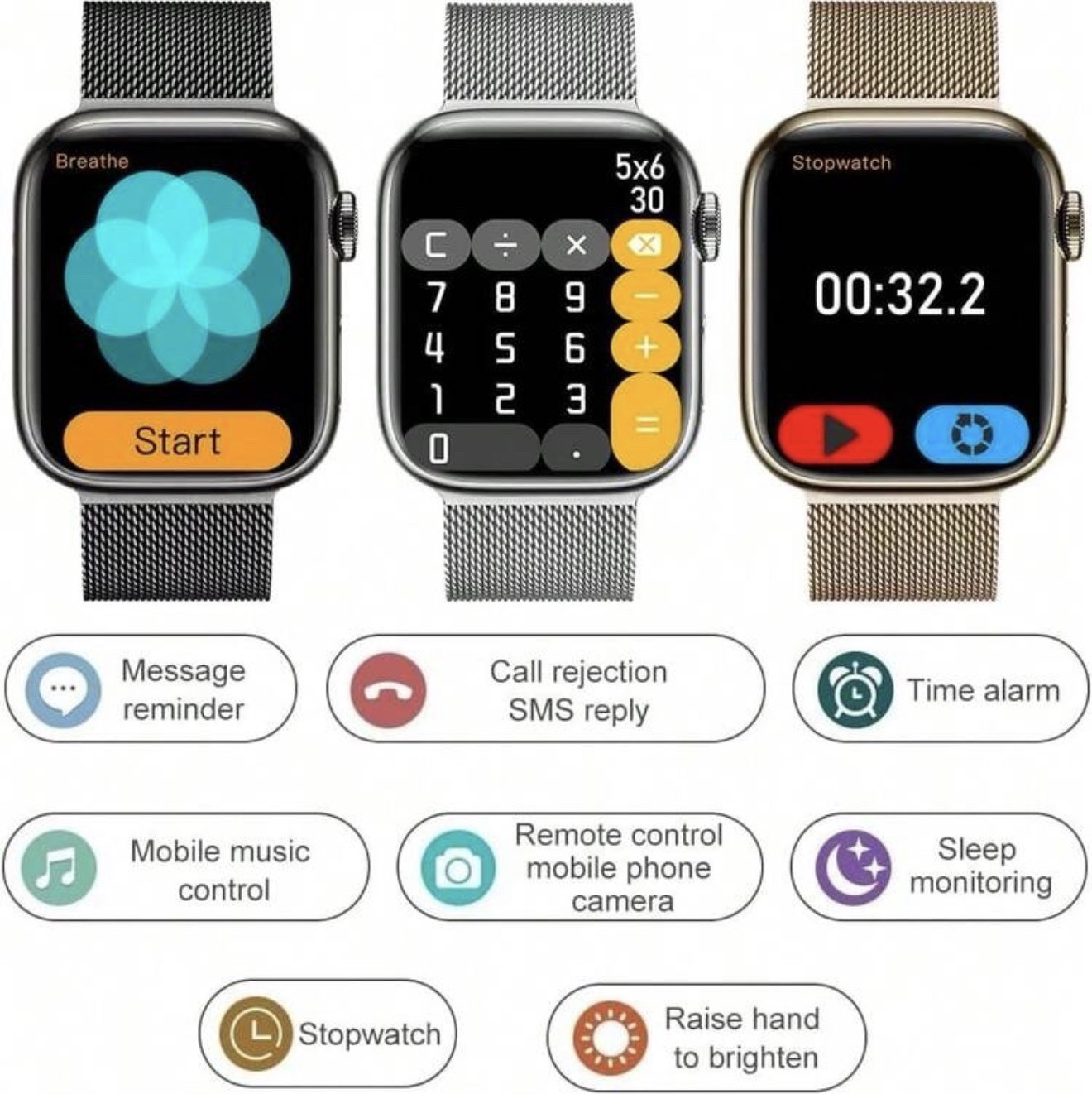 New Bracelet Smartwatch For Android IOS Phones,Compatible With IPhone