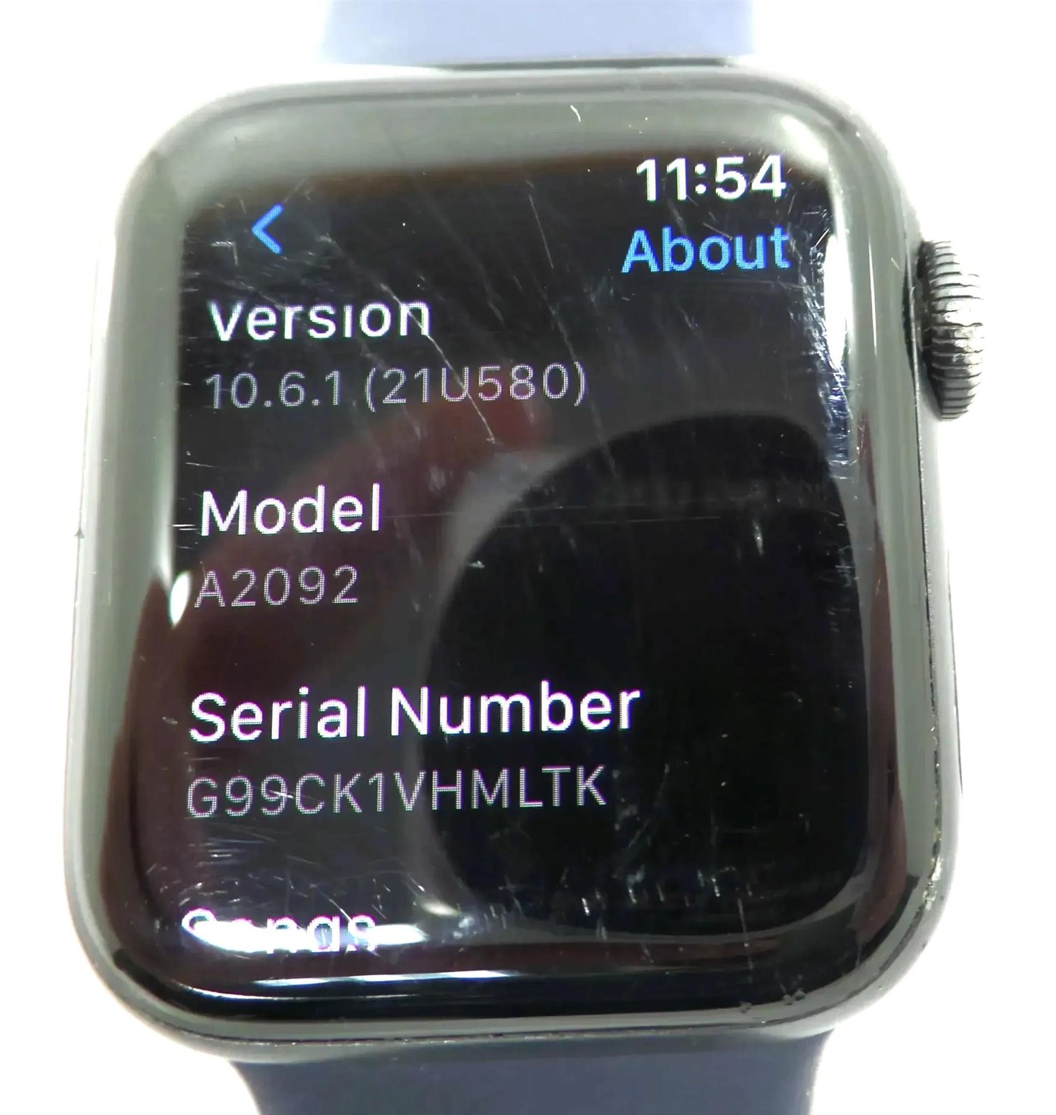 APPLE Watch Series 5 GPS – 40MM Aluminum Case A2092 – Black