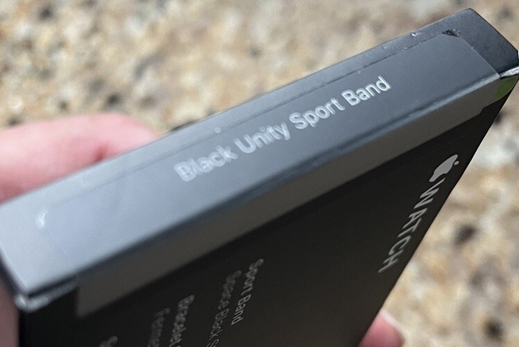 OEM Genuine Apple Watch Sports Band Black Unity Sport 41mm 40mm 38mm Original