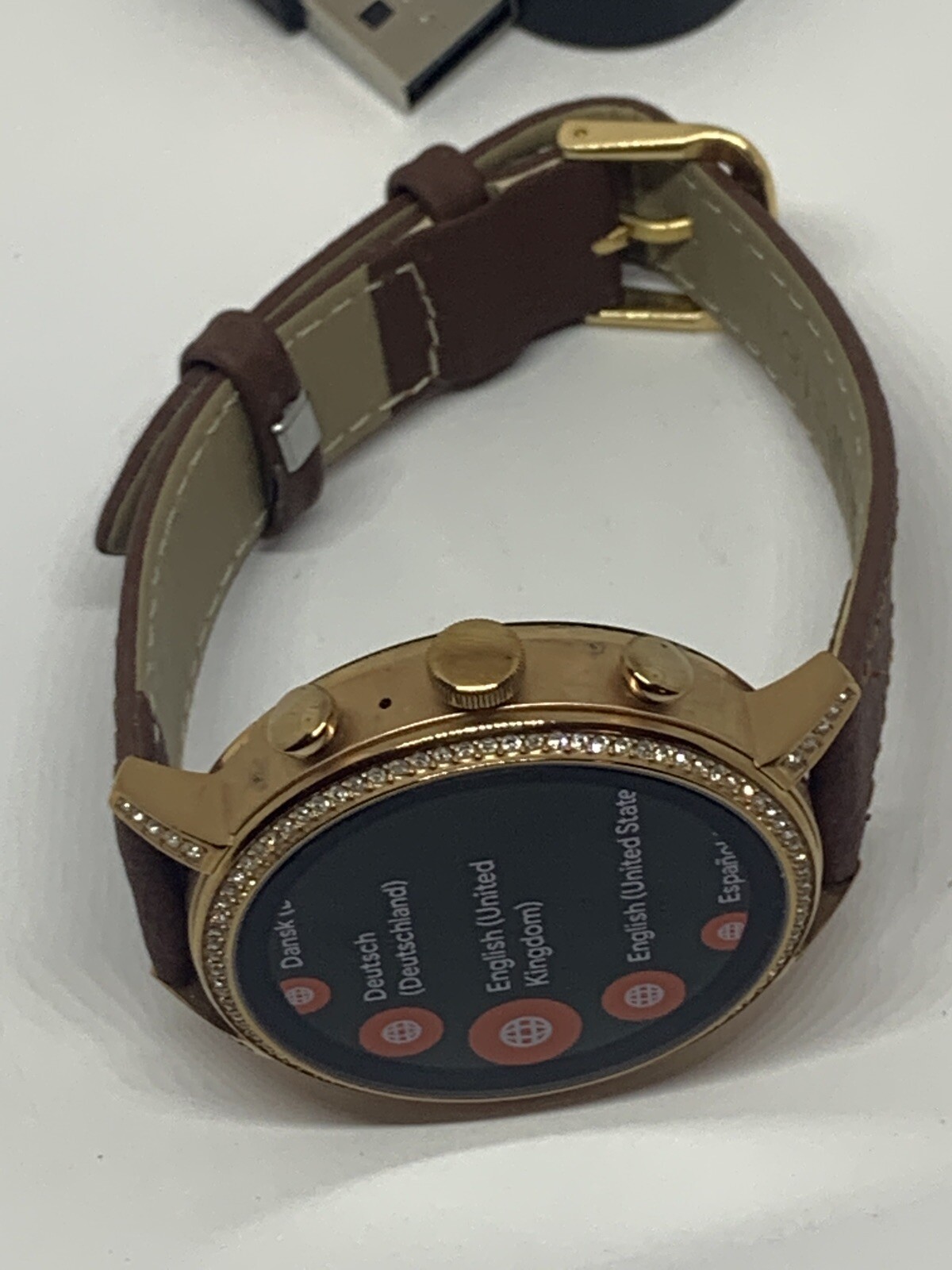 Fossil Gen 4 Authentic Digital Dial Smart Watch Custom Band FTW6015 QT499
