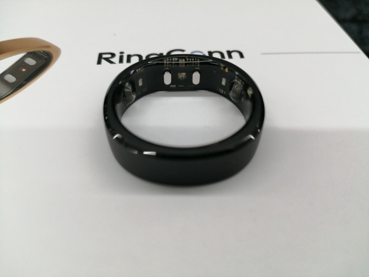 RingConn Smart Ring 2nd Gen Black Bluetooth Fitness Tracker OS iOS Android