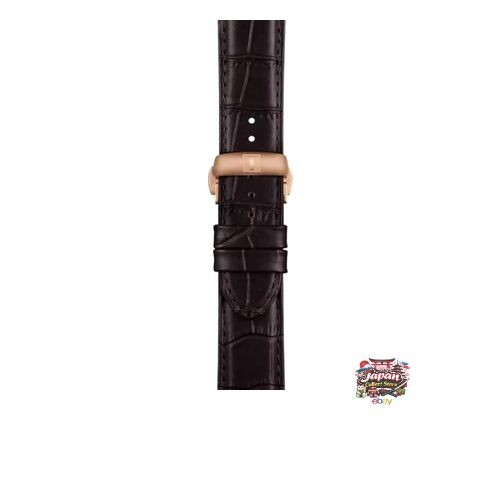 TISSOT Chemin des Tourelles Men’s Watch with Leather Strap and Brown Dial