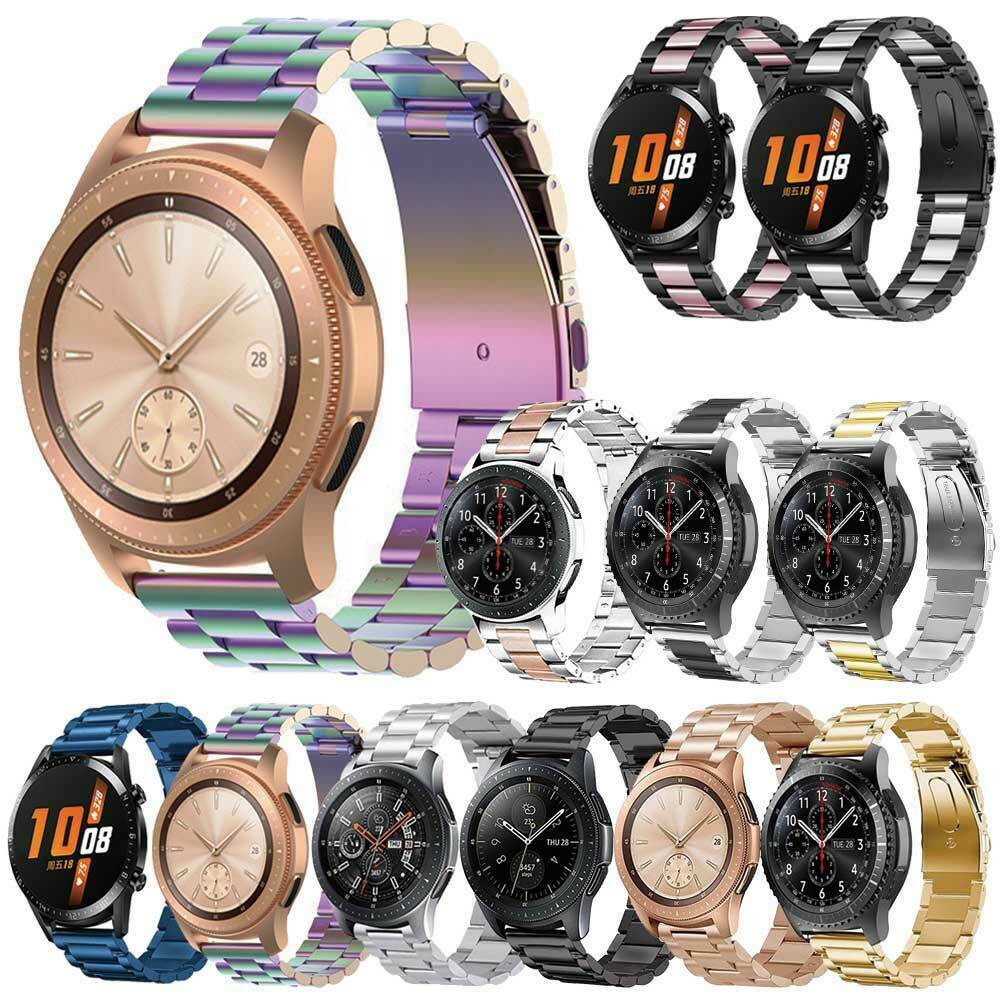 For Samsung Galaxy Watch Active 2 40/44MM Stainless Steel Metal Watch Band Strap