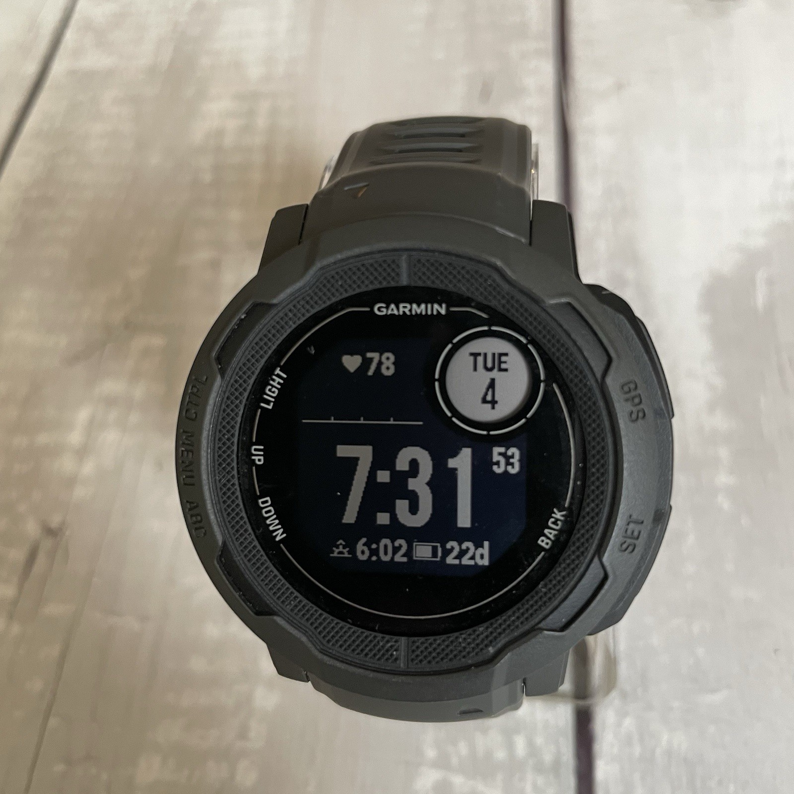 Garmin Instinct 2 45mm Standard Edition Black Bluetooth Smartwatch Pre-Owned