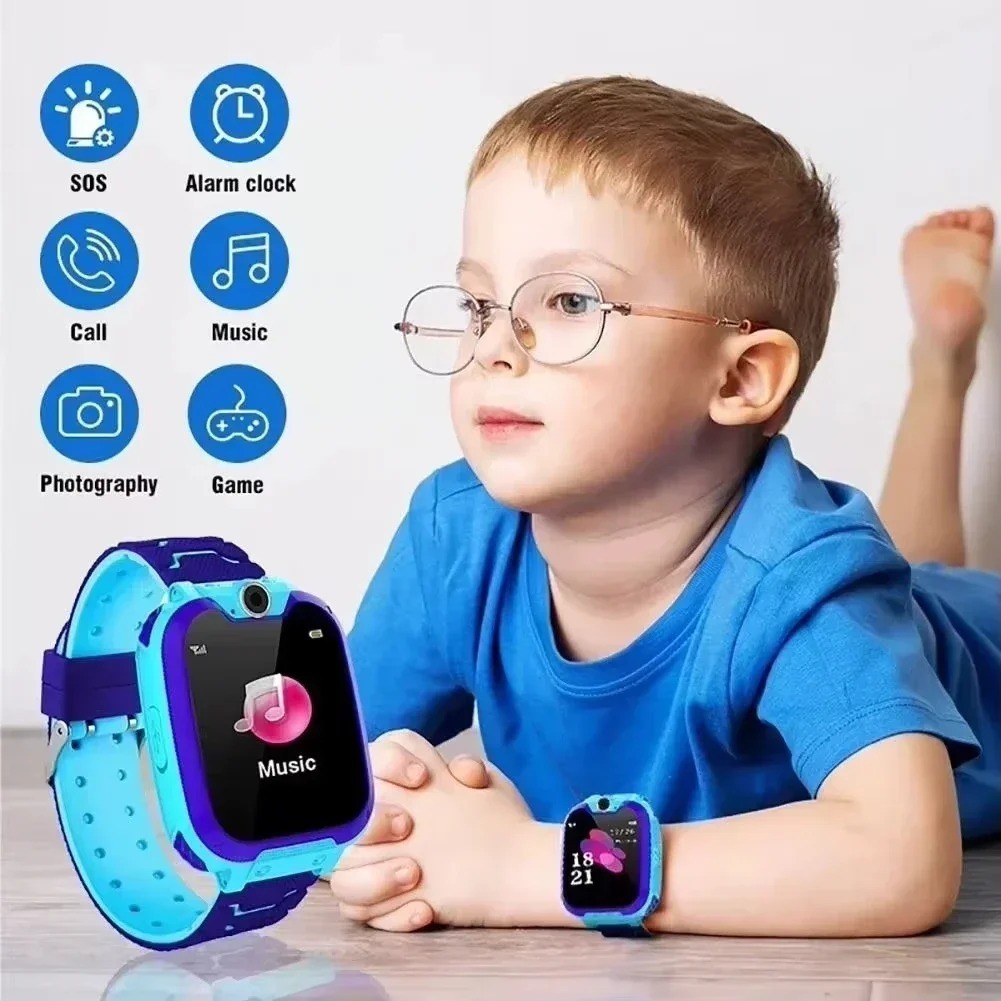 Lenovo 2027 New 5G Kids Smartwatch GPS Tracker SIM Card Call SOS Camera Waterpro