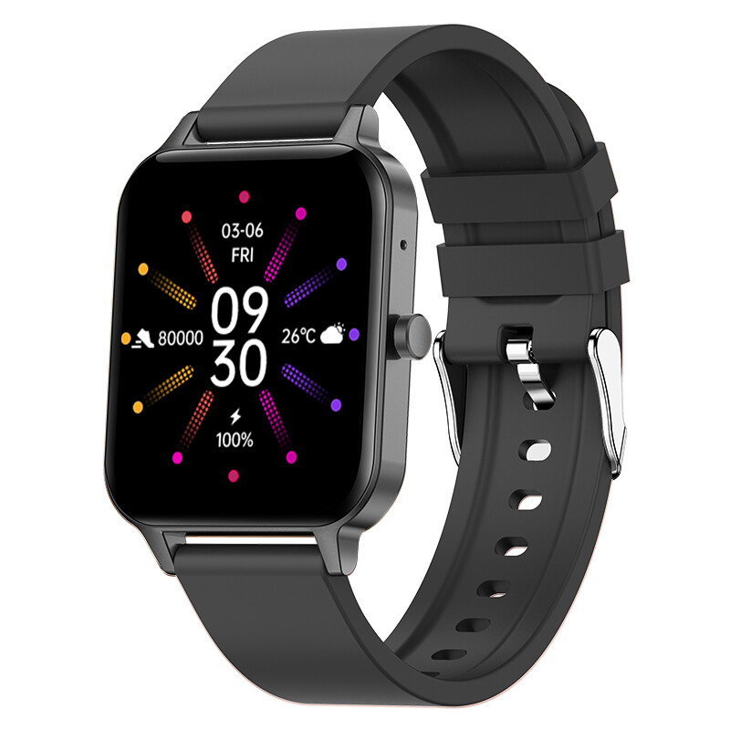 Smart Watch Men Women 1.69 inch BT Call Fitness Tracker Music Control Smartwatch