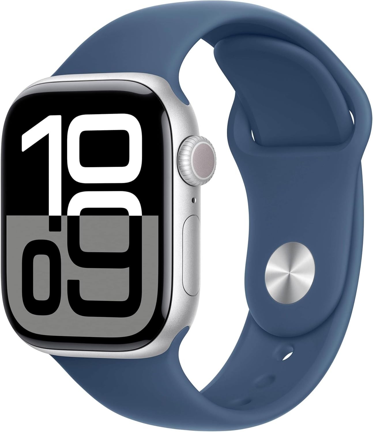 Apple Watch Series 10 46mm Silver A.Case/Denim Sport Band S/M (VERIZON)