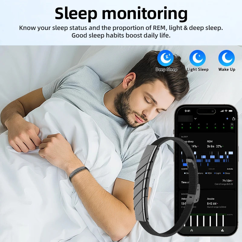 LIGE NO Screen Smart Bracelet Heart Rate Health Monitor Smart Watches