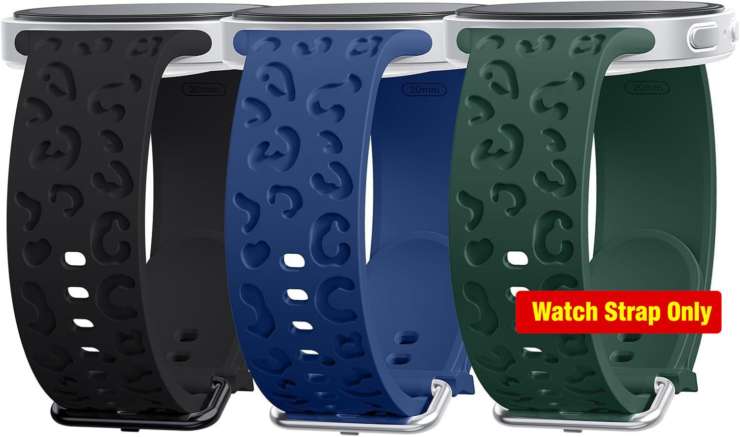 Leopard Silicone Strap Compatible with Samsung Galaxy Watch 9 40mm 44mm